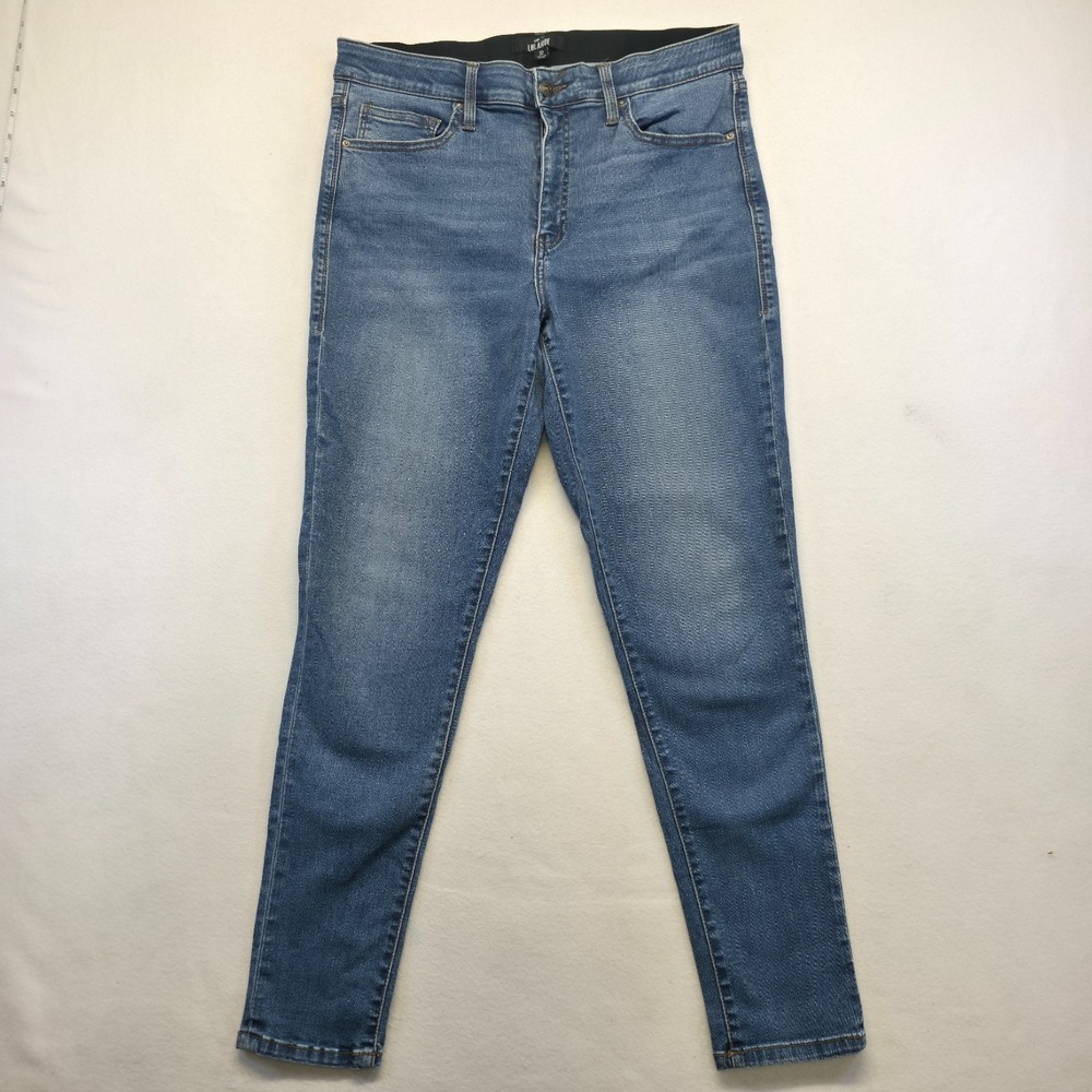 LuLaroe Magic Waist Women's Tapered Leg Denim Blue Jeans Size 32 (32X28)
